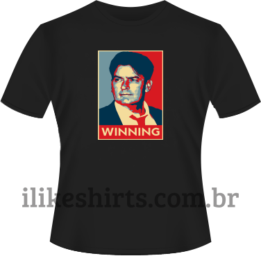 Camiseta - Charlie Sheen - Winning