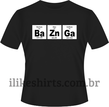 Camiseta - The Big Bang Theory - Sheldon - Bazinga