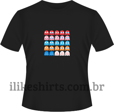 Camiseta - Pacman - Ghosts 2