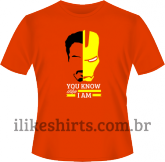 Camiseta - Iron Man - Homem de Ferro - You Know Who I am